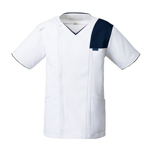 メンズジップスクラブR ホワイト×ダーク