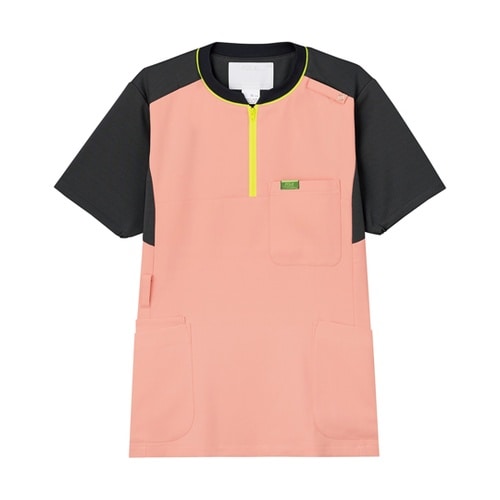 ジップアップスクラブR ピーチ×チャコー