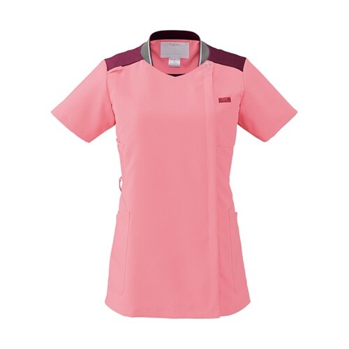 レディースジップスクラブR ピンク×バー