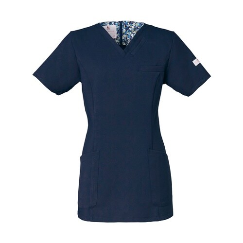 スクラブ ダークネイビー L HI700