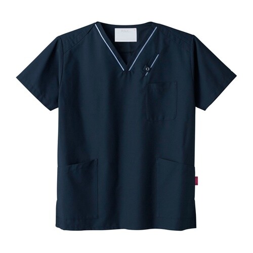 スクラブ ダークネイビー SS 7003