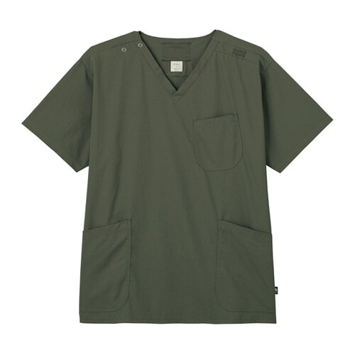 メンズスクラブ オリーブ S 7085S