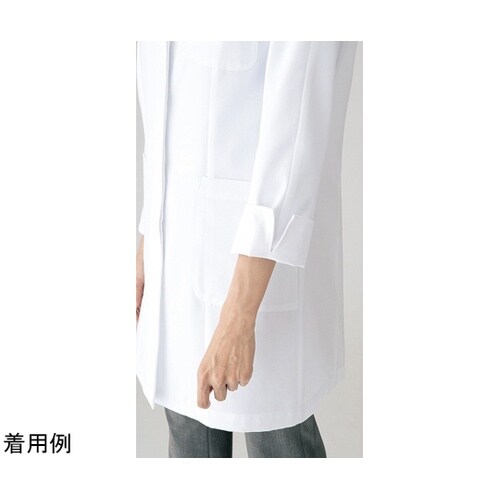 女性ハーフコート ホワイト M 2520