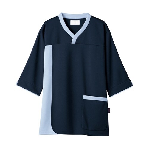 プルオーバー ネイビー×サックス M 7