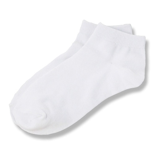 アンクルソックス(5足組)ホワイト フリ