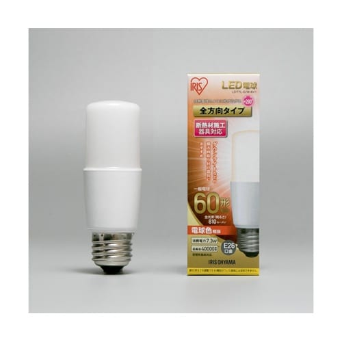 LED電球 E26 T形 全方向 電球色