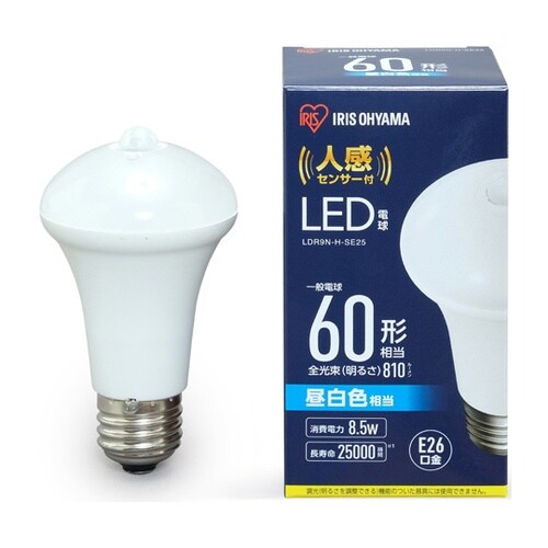 LED電球 人感センサー付 昼白色 60