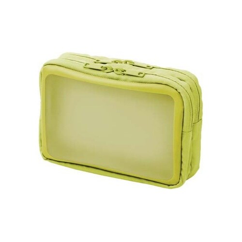 ナカ見え ガシェットポーチM グリーン