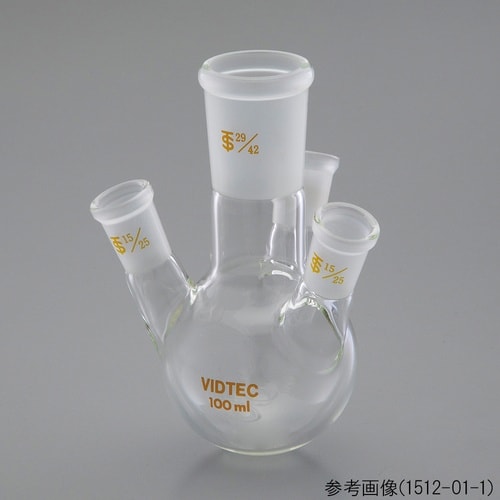 四ツ口フラスコ(側管均等形)3L 中45