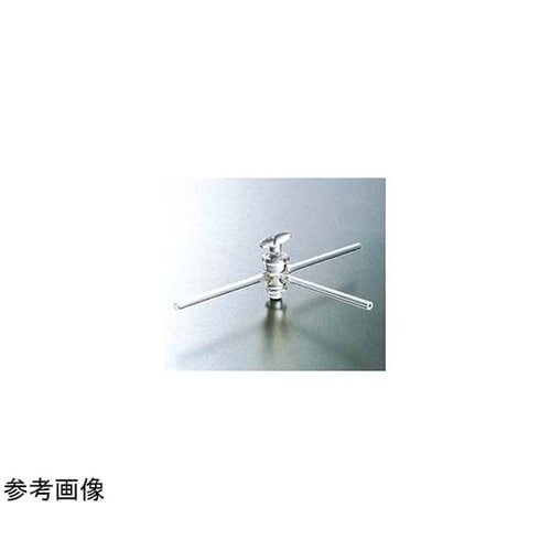 透明摺合三方コック φ12 24/55