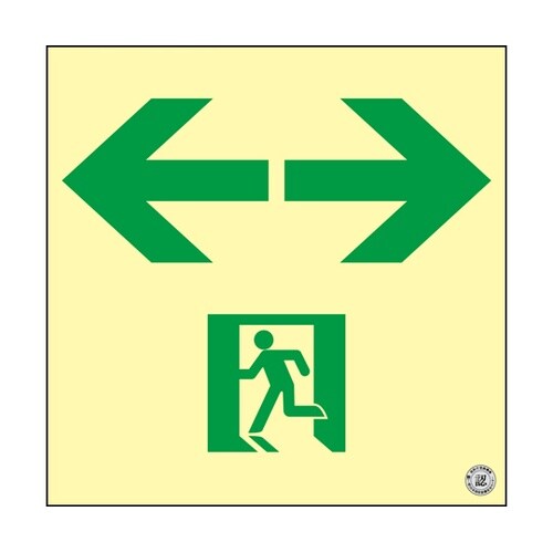 高輝度蓄光避難誘導標識 ←非常口→ NR