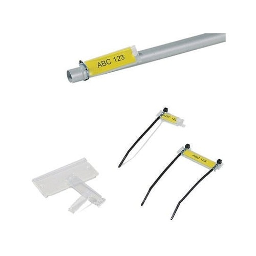 ケーブルマーカー 透明 なし 1袋(50