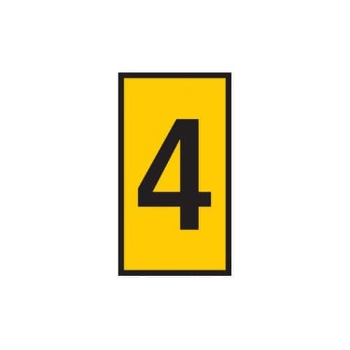 ケーブルマーカークリップ 黄 1袋(10