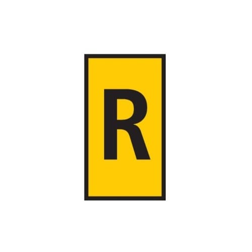 ケーブルマーカークリップ 黄 1袋(10