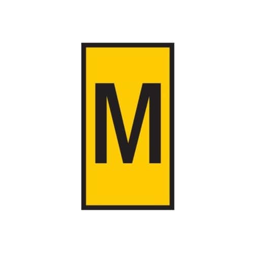 ケーブルマーカークリップ 黄 1袋(50