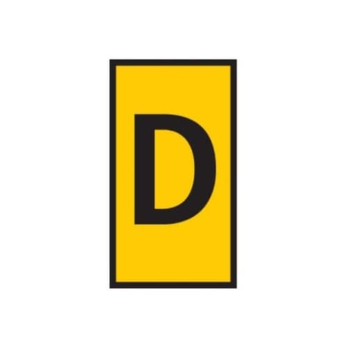 ケーブルマーカークリップ 黄 1袋(10