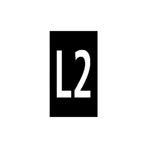 ケーブルマーカークリップ 黒 1袋(10