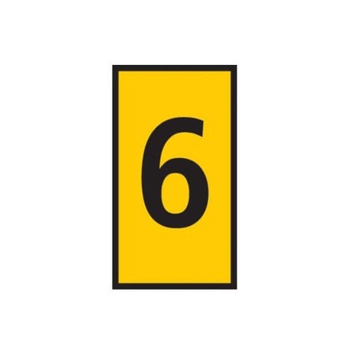 ケーブルマーカークリップ 黄 1袋(50