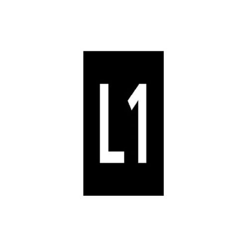 ケーブルマーカークリップ 黒 1袋(10