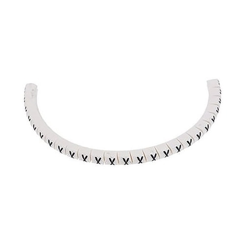 ケーブルマーカー 白地に黒 なし 1セッ