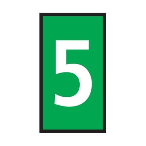 ケーブルマーカークリップ 緑 1袋(10