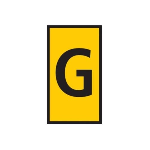 ケーブルマーカークリップ 黄 1袋(10