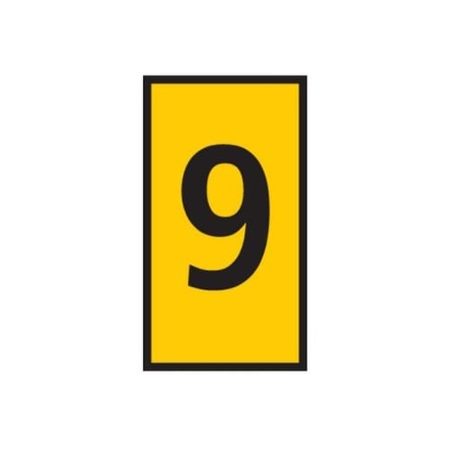 ケーブルマーカークリップ 黄 1袋(10