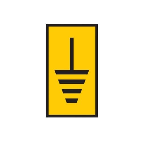 ケーブルマーカークリップ 黄 1袋(10