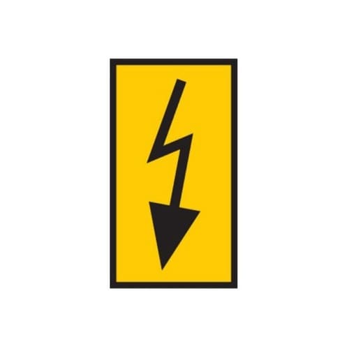 ケーブルマーカークリップ 黄 1袋(10