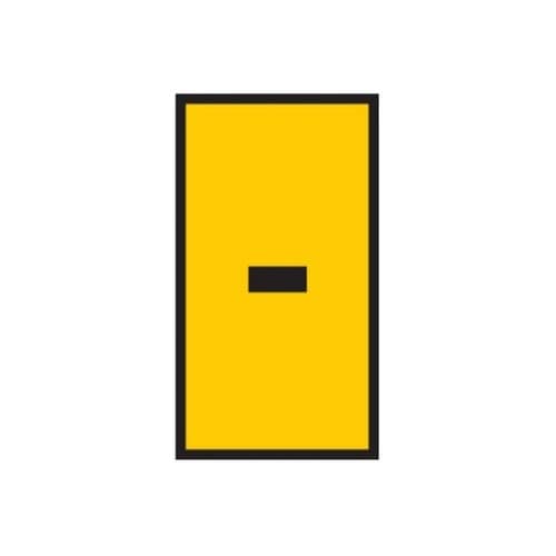 ケーブルマーカークリップ 黄 1袋(10