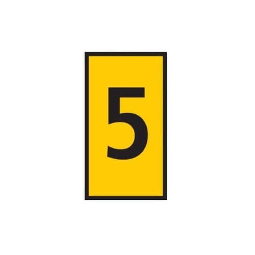 ケーブルマーカークリップ 黄 1袋(10