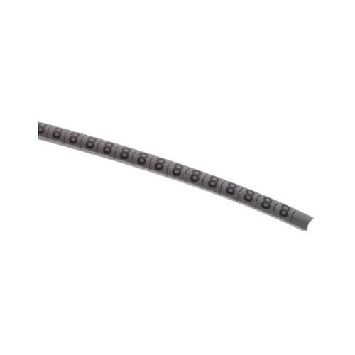 ケーブルマーカー グレー地に黒 なし 1