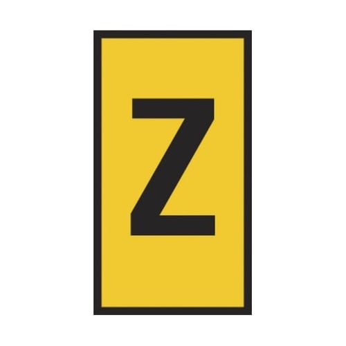 ケーブルマーカー 黄 なし 1袋(100