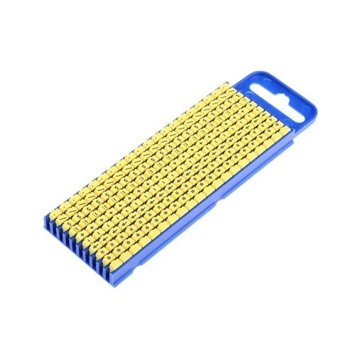 ケーブルマーカー 黄 なし 1袋(200