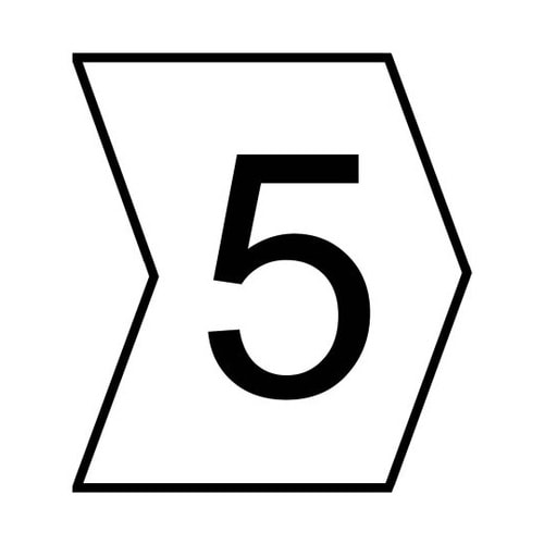 ケーブルマーカー 白地に黒 なし 1セッ