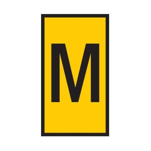 ケーブルマーカー 黄 1袋(1000個入