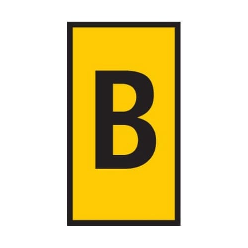 ケーブルマーカアクセサリー 黄色地に黒