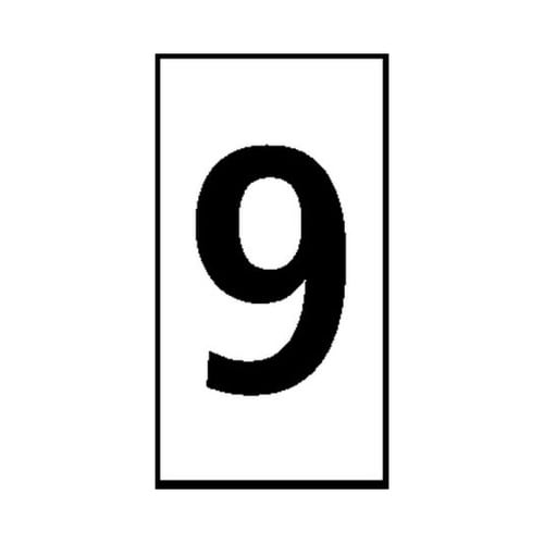 ケーブルマーカアクセサリー 白地に黒 1