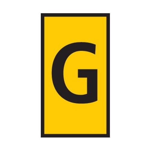 ケーブルマーカアクセサリー 黄色地に黒