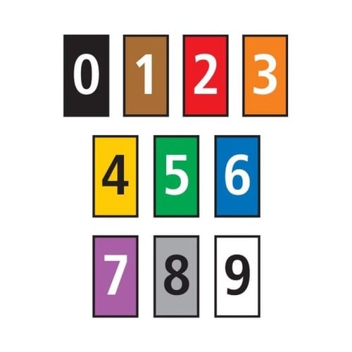 ケーブルマーカー マルチカラー 1袋(1