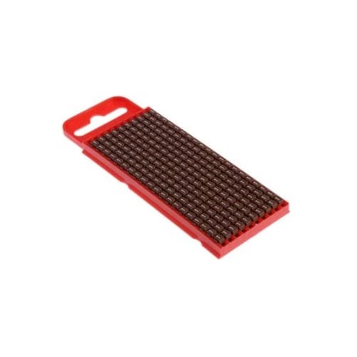 ケーブルマーカー 茶 1袋(1000個入