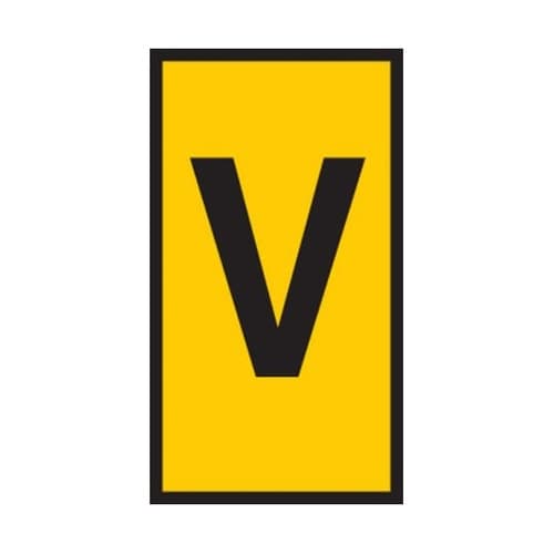 ケーブルマーカー 黄 1袋(1000個入