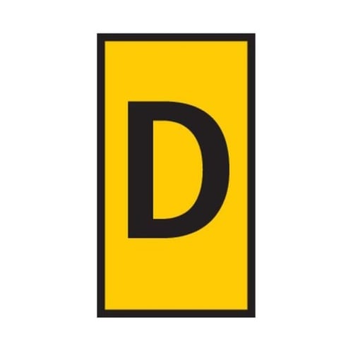 ケーブルマーカー 黄 1袋(1000個入