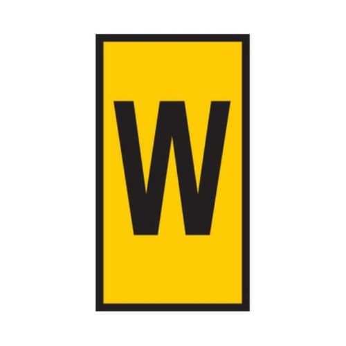 ケーブルマーカアクセサリー 黄色地に黒