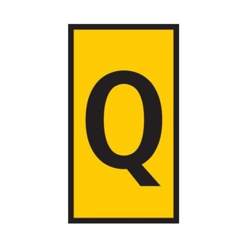 ケーブルマーカー 黄 1袋(1000個入