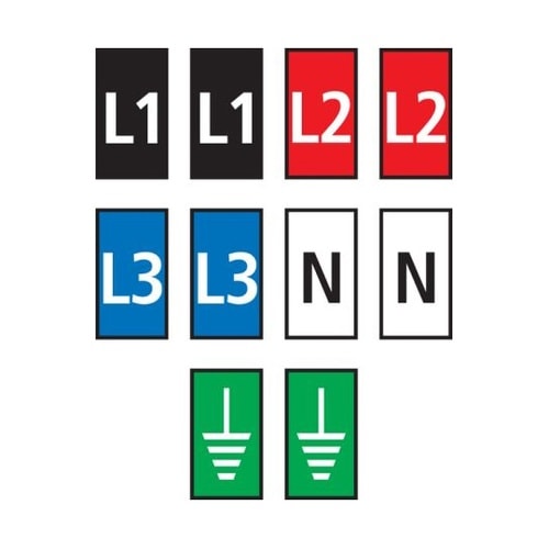 ケーブルマーカー マルチカラー 1袋(1