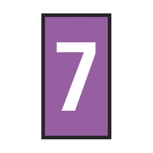 ケーブルマーカー 紫 1袋(1000個入