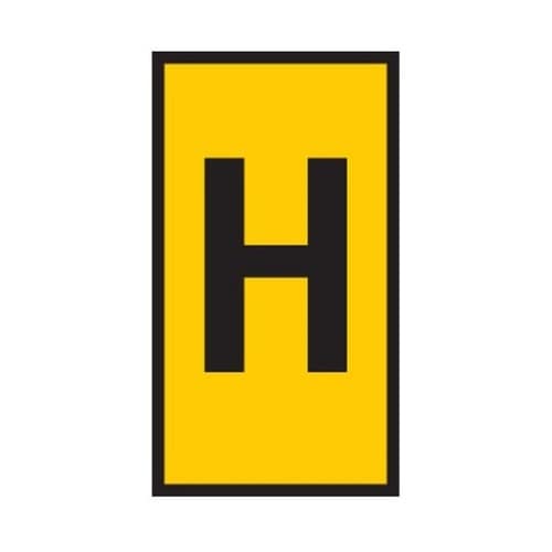 ケーブルマーカー 黄 1袋(1000個入