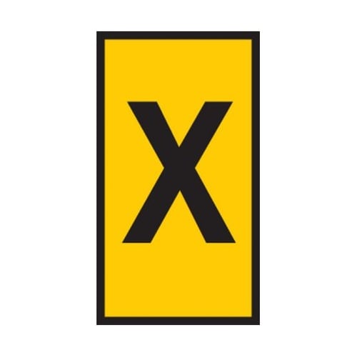 ケーブルマーカー 黄 1袋(1000個入