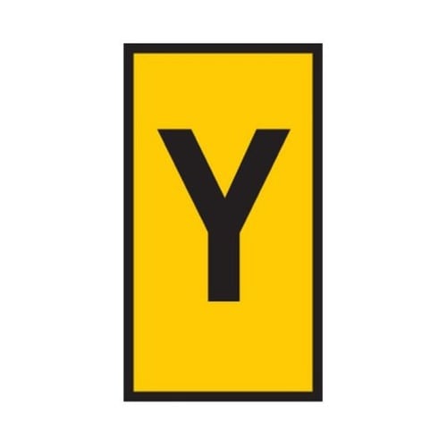 ケーブルマーカー 黄 1袋(1000個入